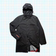 Load image into Gallery viewer, Prada Sport Jet Black 2in1 Hooded Waterproof Trench Coat - Medium