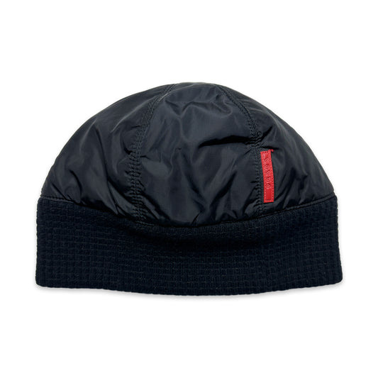 Bonnet Prada Sport Jet en nylon/coton noir