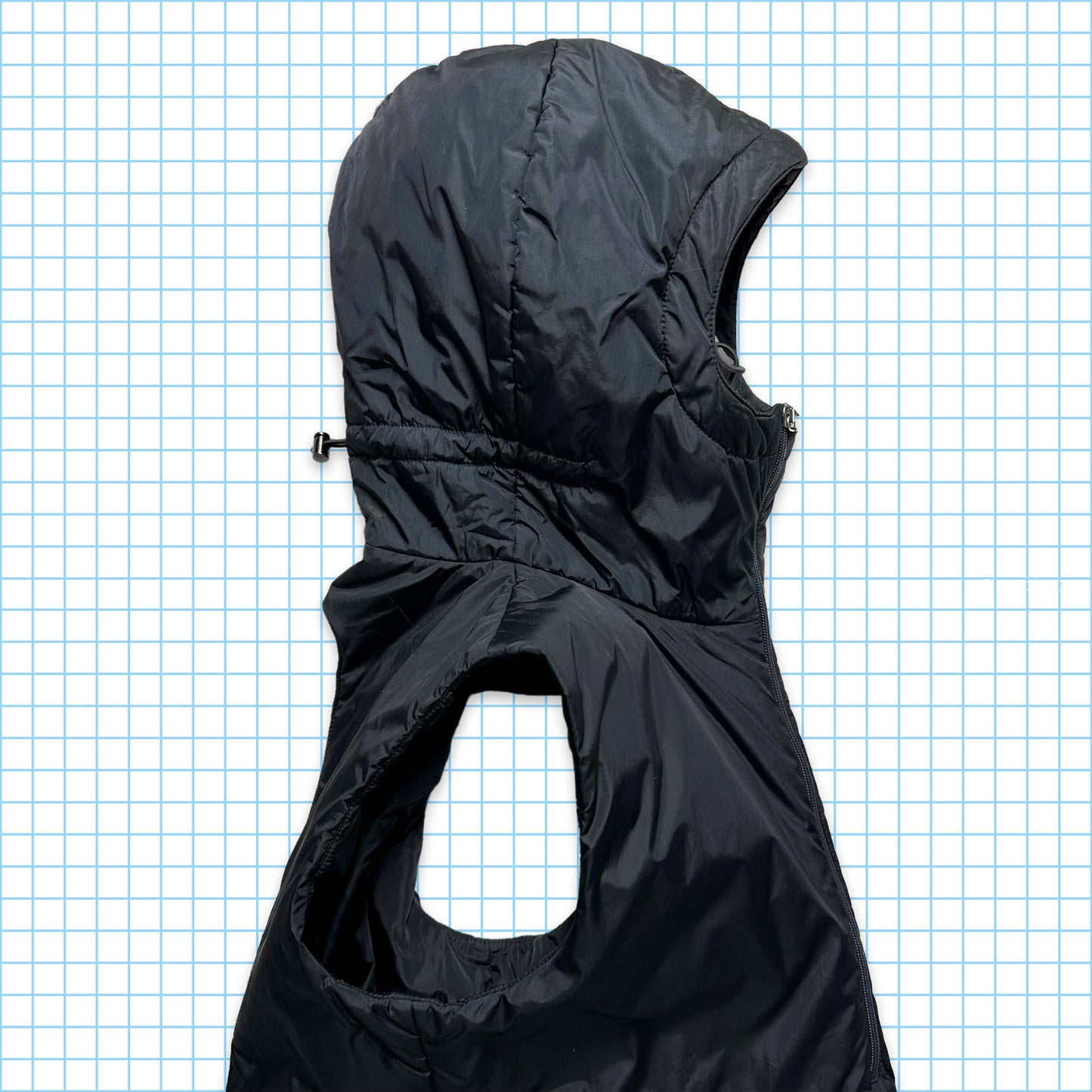 FW99' Prada Sport Packable Hooded Pullover Vest - Large