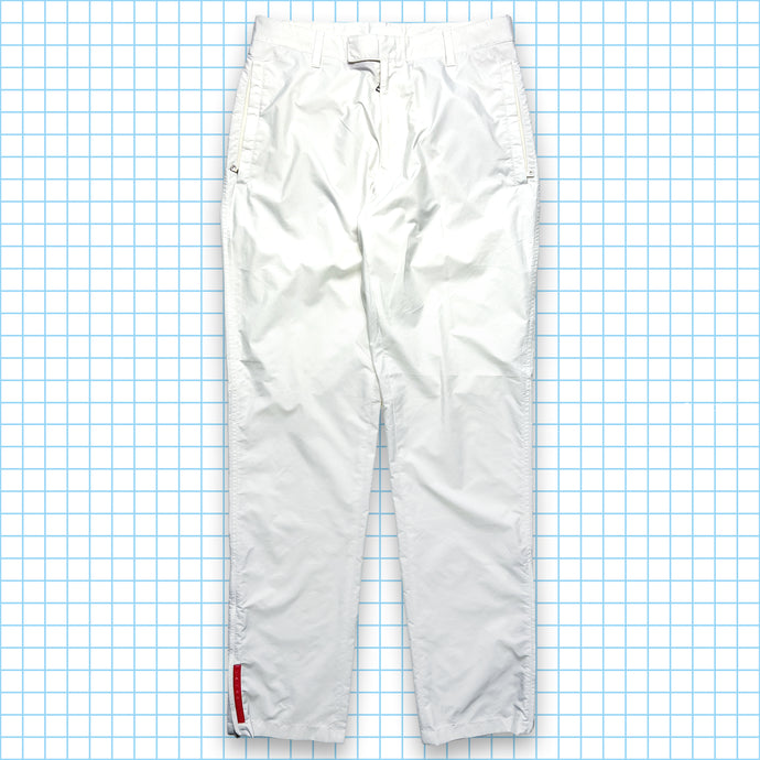 Prada Sport Nylon Pure White Track Pant - Small