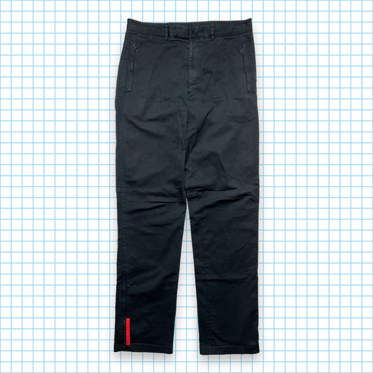 Vintage Prada Sport Jet Black Pant - 30" Waist