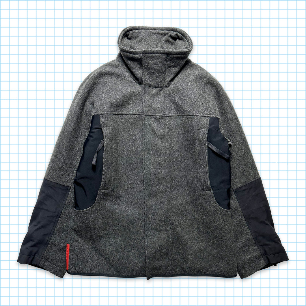 Prada Sport Wool/Neoprene Panelled Jacket - Medium