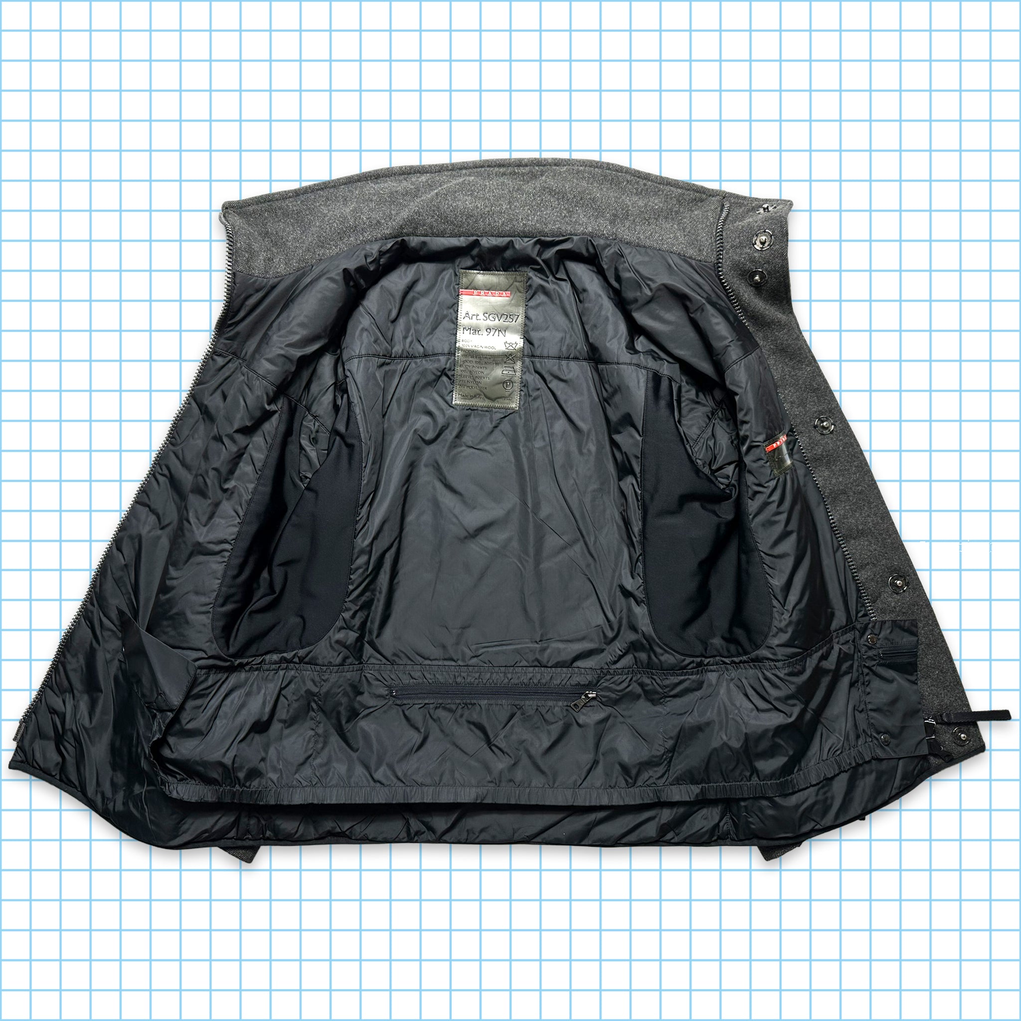 Prada Sport Wool/Neoprene Panelled Jacket - Medium – Holsales