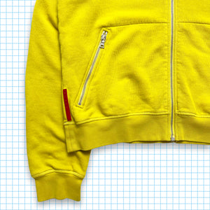 Prada Sport Bright Yellow Zipped Hoodie - Medium
