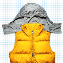 Load image into Gallery viewer, Prada Sport Sunflower Yellow Down Filled Gilet with Nylon Hood - Womens 6-8