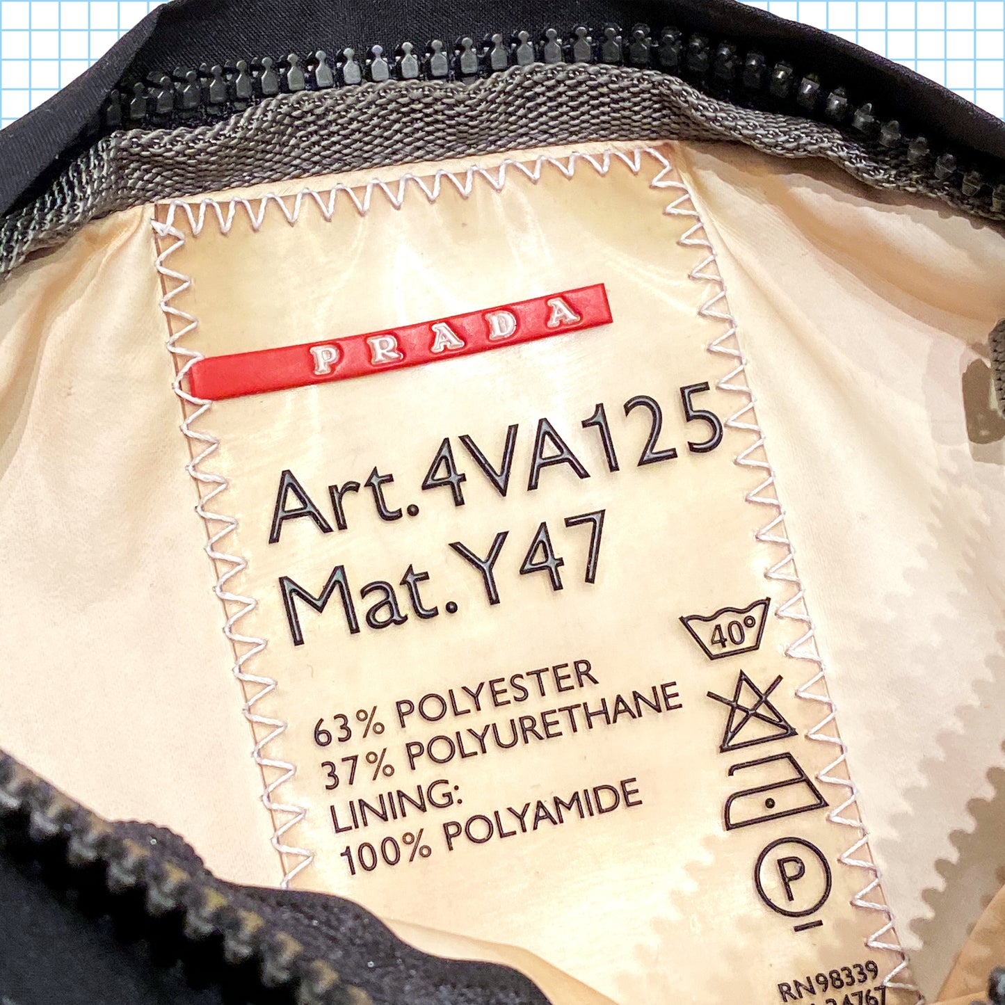 Prada Sport Art.4 VA 125 Sac banane vintage noir (petit)