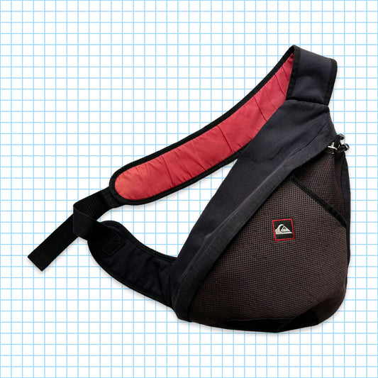 Sac bandoulière Quiksilver noir/rouge