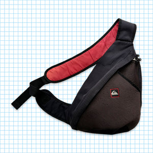 Quiksilver Black/Red Cross Body Sling Bag