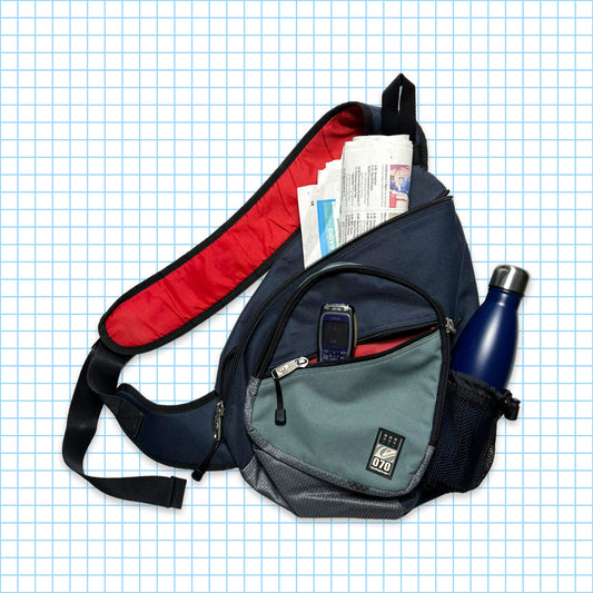Quiksilver Sac bandoulière bleu marine/rouge/gris