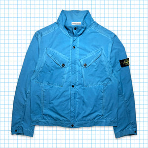 Stone Island Sky Blue Brushed Cotton Multi Pocket Jacket SS06' - Extra Large