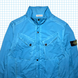 Stone Island Sky Blue Brushed Cotton Multi Pocket Jacket SS06' - Extra Large