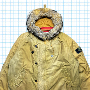 AW90' Stone Island Coyote Fur Heat Reactive Ice Jacket Parka w/Removable Liner - Extra Large / Extra Extra Large