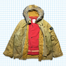 Load image into Gallery viewer, AW90&#39; Stone Island Coyote Fur Heat Reactive Ice Jacket Parka w/Removable Liner - Extra Large / Extra Extra Large
