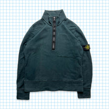 Load image into Gallery viewer, Stone Island Bottle Green/Blue Quarter Zip AW08&#39; - Medium / Large