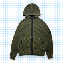 Load image into Gallery viewer, Stone Island Green Washed Multi Pocket Zip Hoodie AW13&#39; - Extra Large