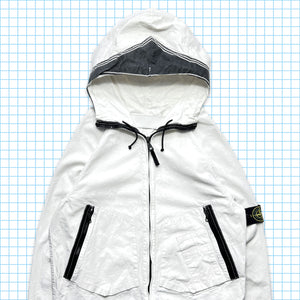 Stone Island Pure White Reinforced Hood Jacket SS06' - Medium / Large