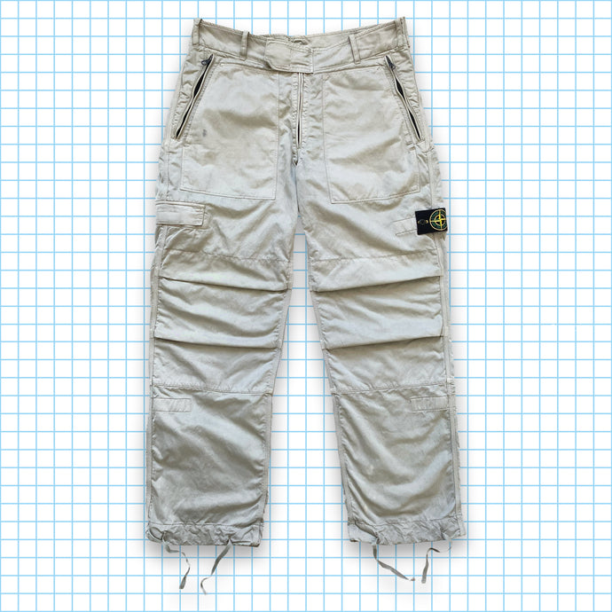 Stone Island Pantalon cargo militaire blanc cassé SS06' - Taille 32-34