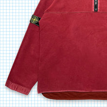 Load image into Gallery viewer, Vintage Stone Island Burgundy Fleece Reversible Quarter Zip AW96&#39; - Extra Large / Extra Extra Large