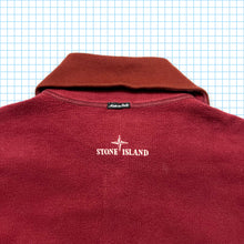 Load image into Gallery viewer, Vintage Stone Island Burgundy Fleece Reversible Quarter Zip AW96&#39; - Extra Large / Extra Extra Large