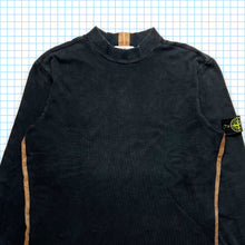Load image into Gallery viewer, Stone Island Black Ribbed Crewneck AW02&#39;