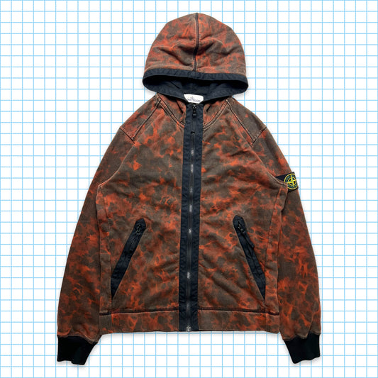 Sweat à capuche zippé camouflage imprimé écaille de tortue Stone Island AW14' - Moyen / Grand