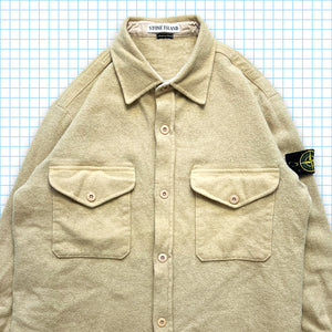 Stone Island Light Beige Wool Double Pocket Shirt AW97' - Large