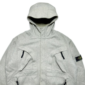 AW98' Stone Island Multi Pocket Wool Jacket with Removable Liner - Extra Large / Extra Extra Large