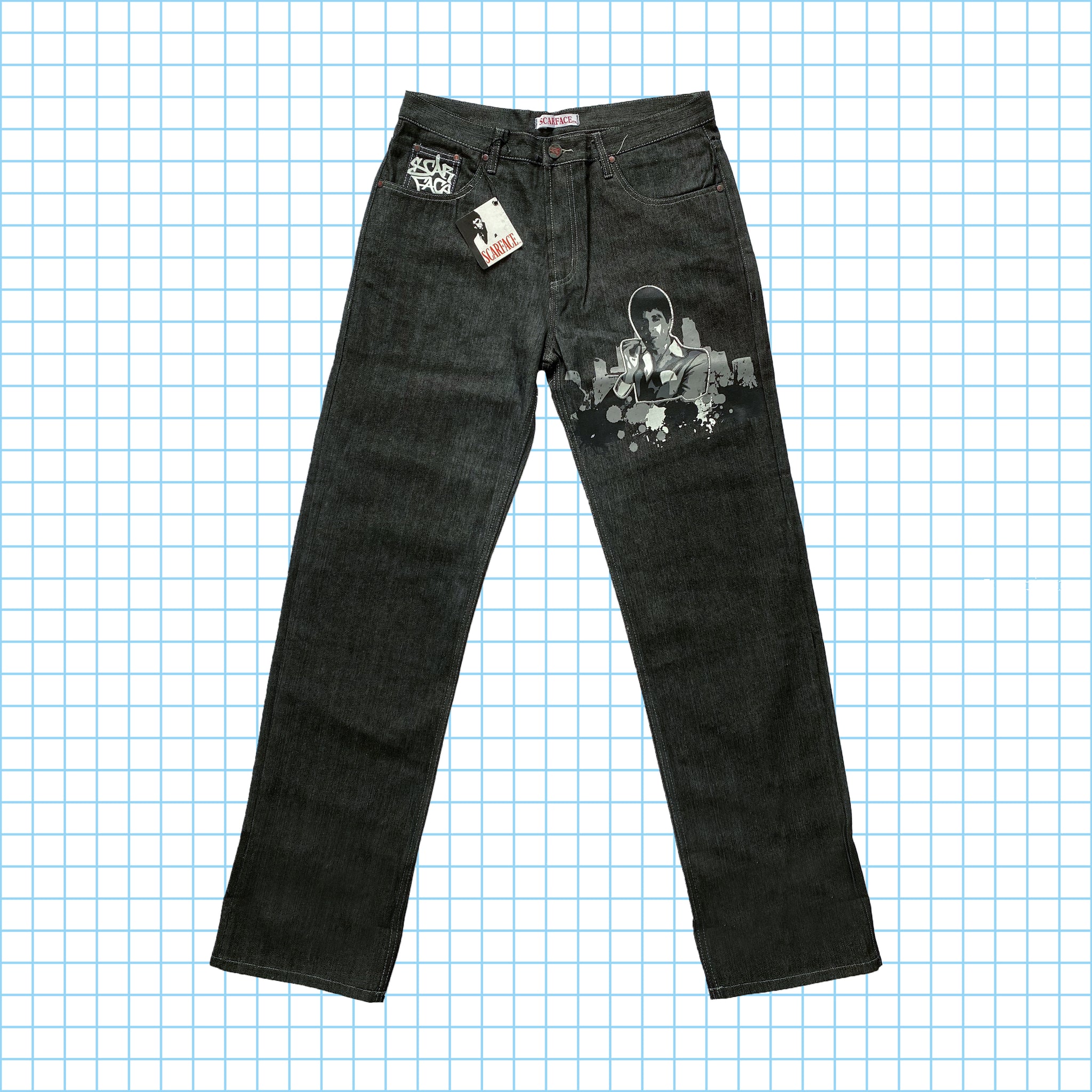 Vintage Official Scarface Merchandise Selvedge Denim Jeans – Holsales