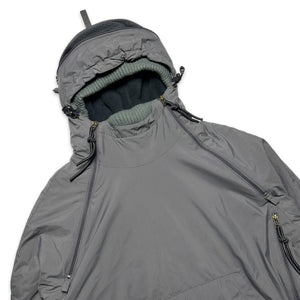 Schott Dark Grey Multi Zip Ventilated Technical Pullover Jacket - Extra Large