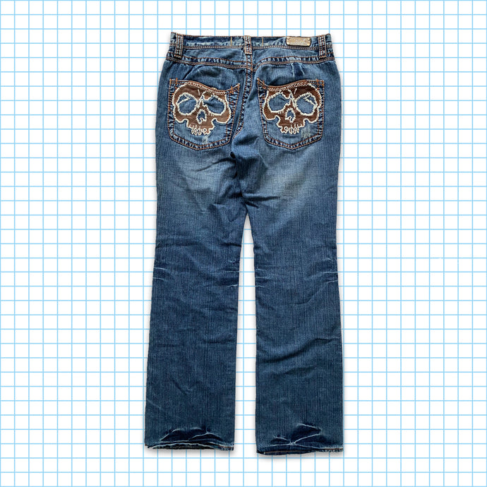 Vintage Back Pocket Skulls Denim - 32