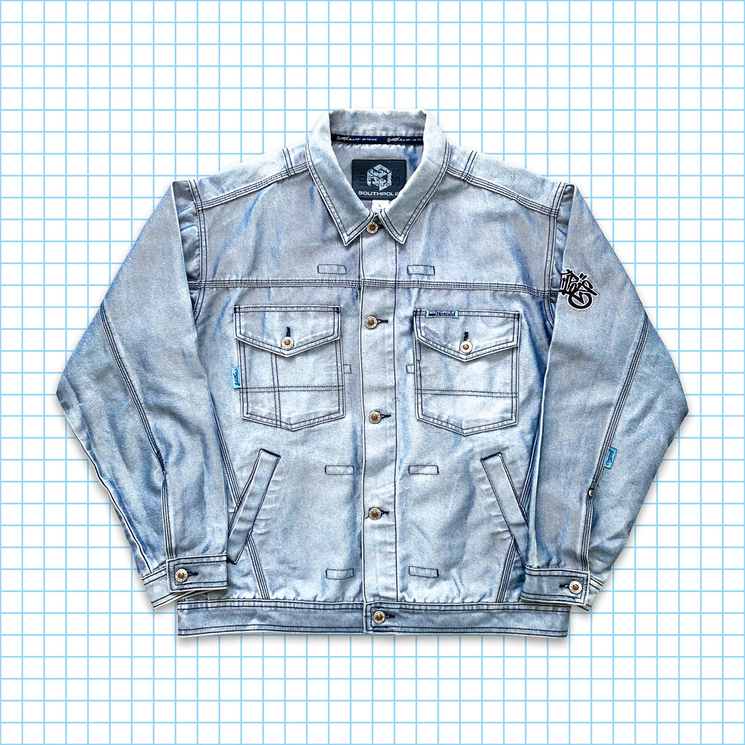 Vintage 90’s Southpole Silver/Blue Denim Jacket - Large