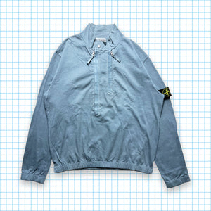 Stone Island Baby Blue Dual Half Zip Pullover - Large / Extra Large