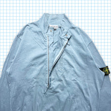 画像をギャラリービューアに読み込む, Stone Island ベイビーブルー デュアル ハーフ ジップ プルオーバー - L / Extra L