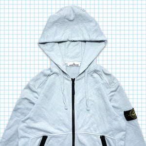 Stone Island Washed/Baby Blue Zipped Hoodie SS17’ - Large