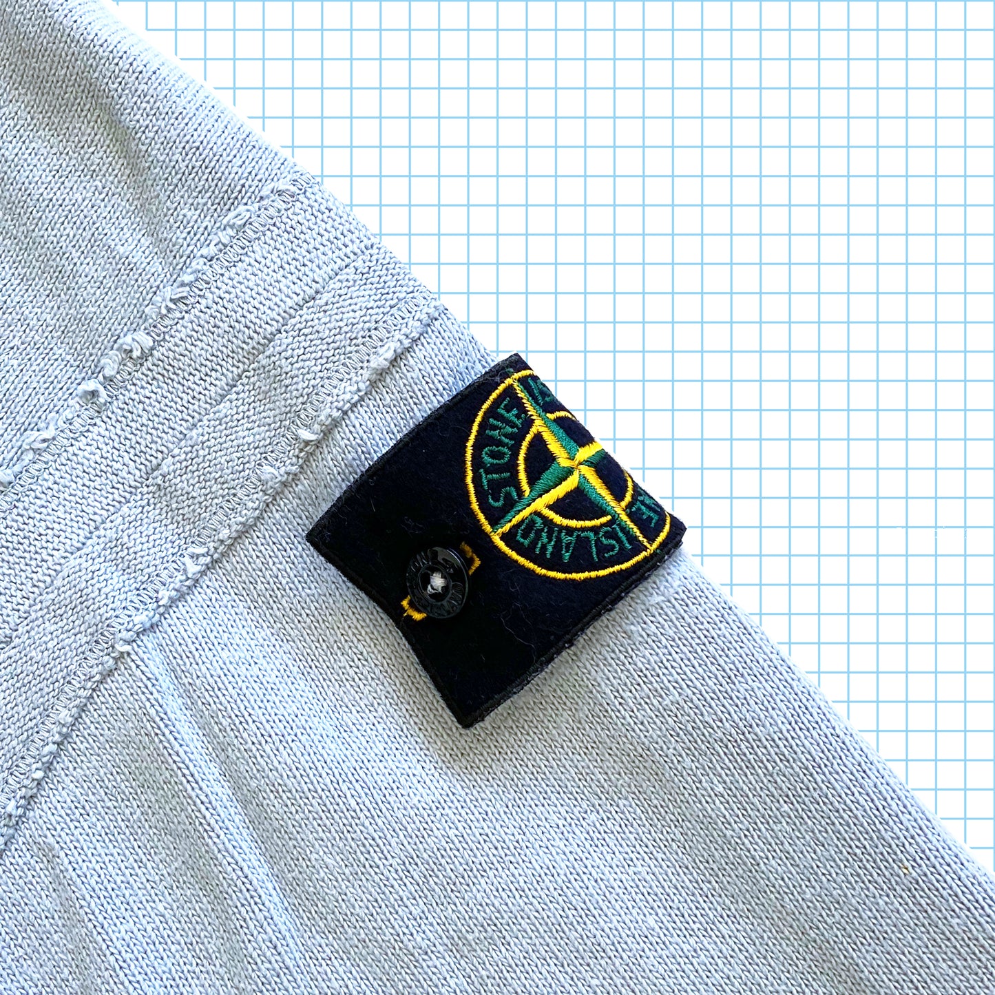 Vintage Stone Island Baby Blue Crew SS03' - Extra Large / Extra Extra Large
