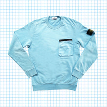 Charger l&#39;image dans la galerie, Stone Island Baby Blue Zip Chest Pocket Crew SS17&#39; - Grand
