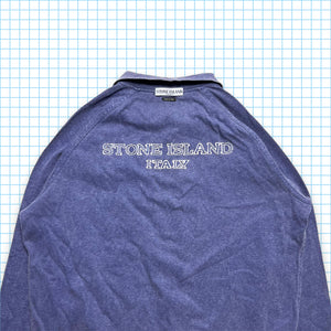 Stone Island Back Spellout Réversible Quart Zip - Extra Large