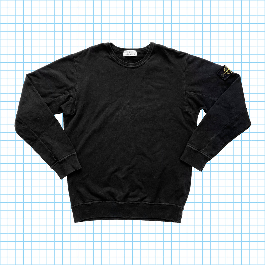 Stone Island Black Heavy Cotton Sweatshirt SS17’ - Large