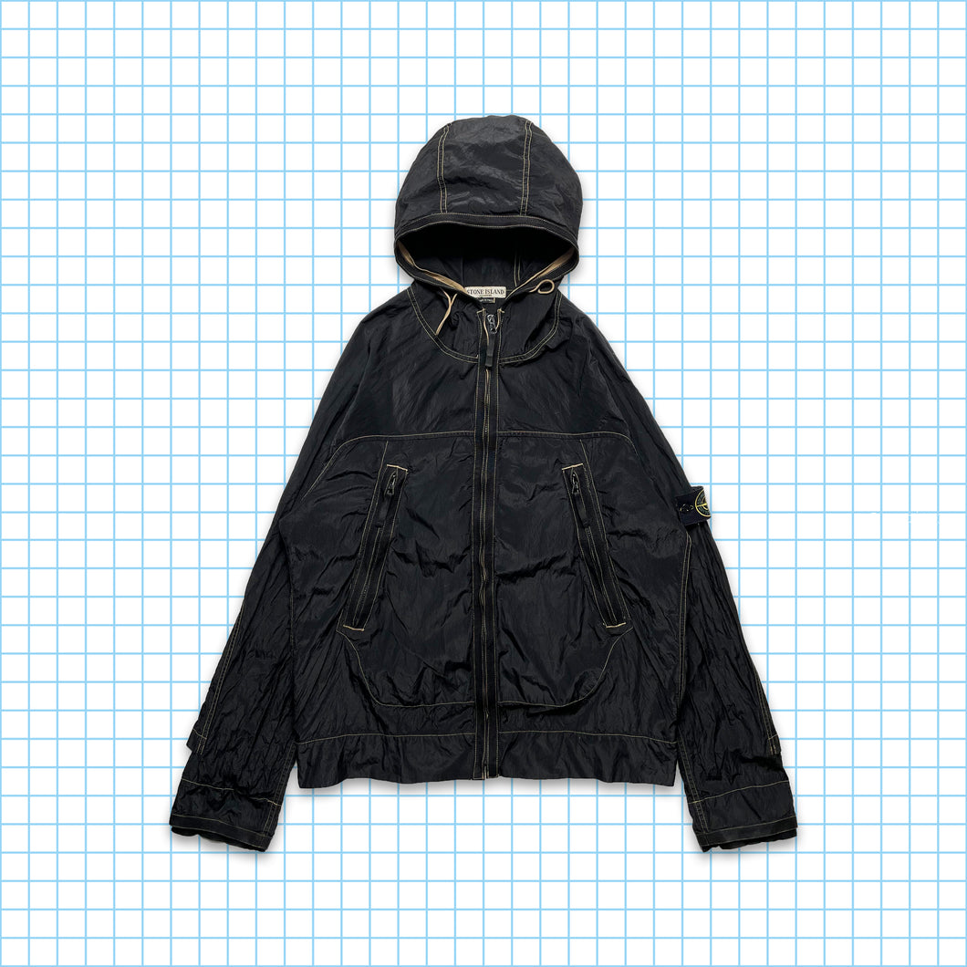 Vintage Stone Island Black Nylon Metal Contrast Stitch Jacket SS05' - Extra Large