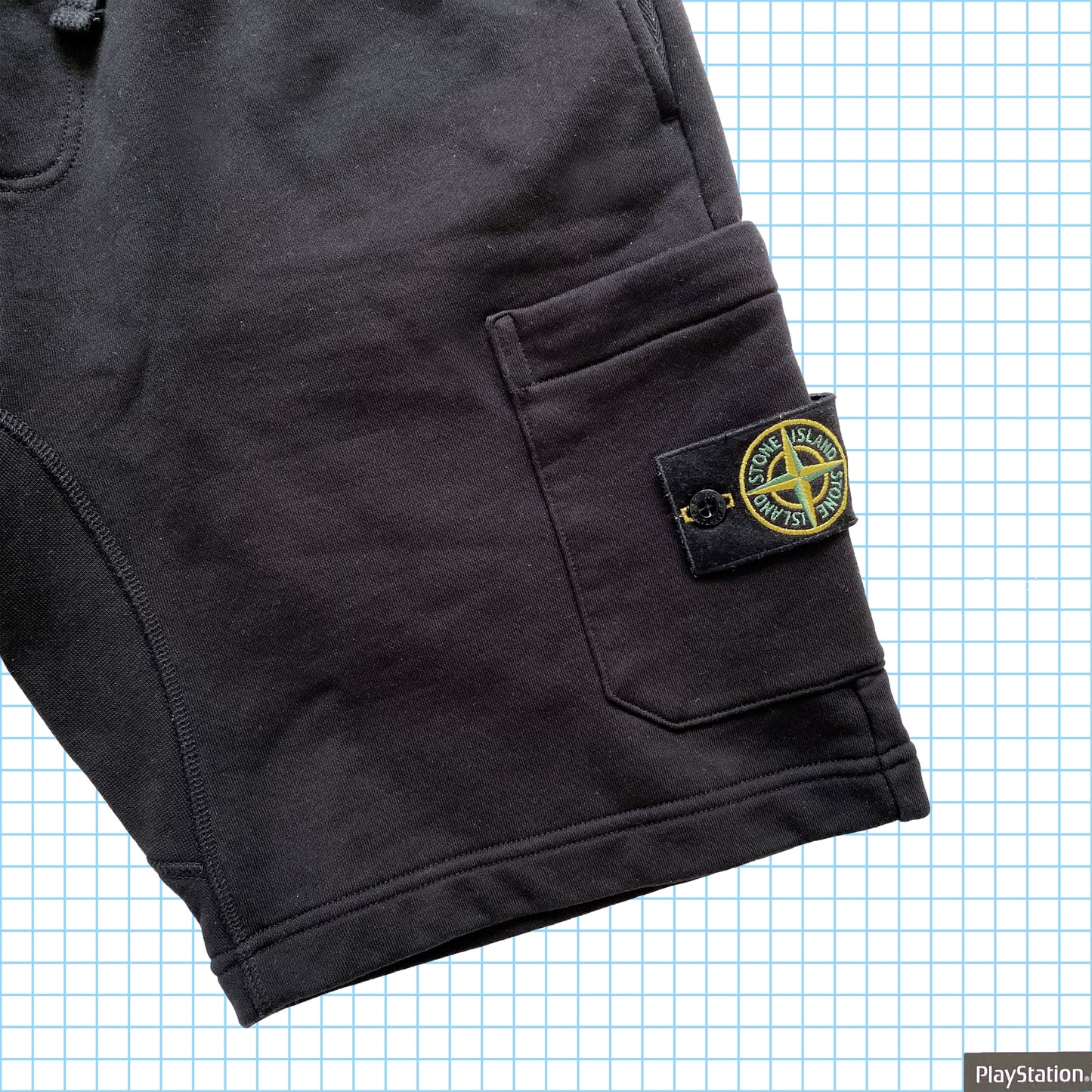 Stone Island Stealth Black Sweat Short SS18' - Moyen