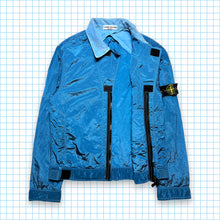 Load image into Gallery viewer, Stone Island Marina Blue Collared Nylon Metal Jacket - Medium / Large