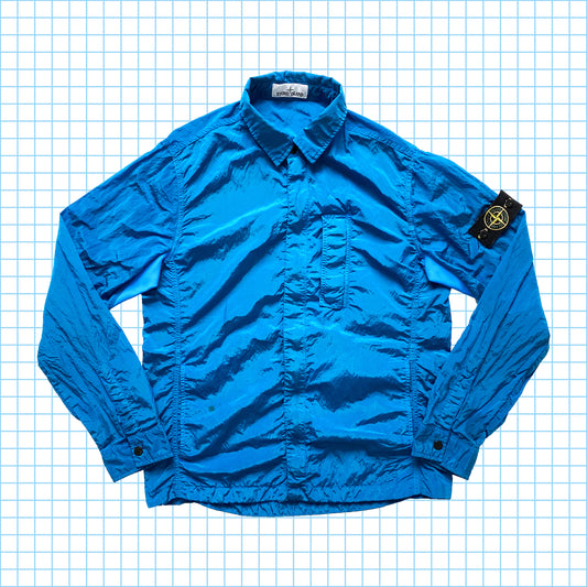 Stone Island Marina Bleu Nylon Métal Surchemise SS18' - Large