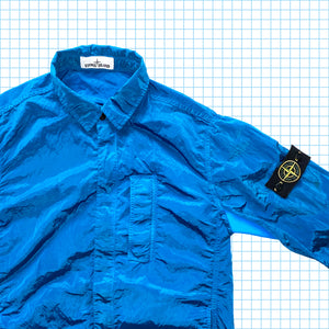 Stone Island Marina Blue Nylon Metal Over Shirt SS18’ - Large