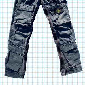 Pantalon cargo bondage reconstruit multi-poches vintage Stone Island - Taille 30" / 32"