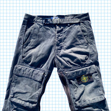 Carica l&#39;immagine nel visualizzatore di Gallery, Vintage Stone Island Multi Pocket Reconstructed Bondage Cargo Trousers - 30&quot; / 32&quot; Waist