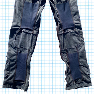 Pantalon cargo bondage reconstruit multi-poches vintage Stone Island - Taille 30" / 32"