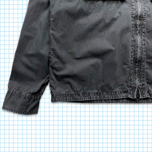 Stone Island ブラック ダブルブレスト ポケット オーバーシャ​​ツ SS18' - エクストラ ラージ