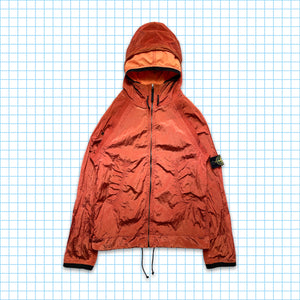 Stone Island Burnt Orange Double Hood Nylon Métal - Moyen