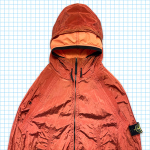 Stone Island Burnt Orange Double Hood Nylon Metal - Medium