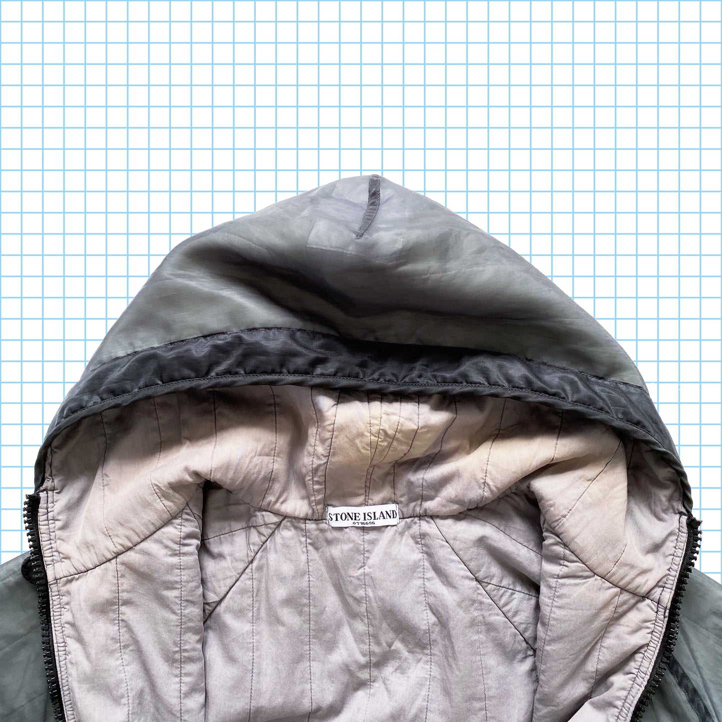 Veste matelassée en maille monofilament Stone Island AW03' - Extra Large